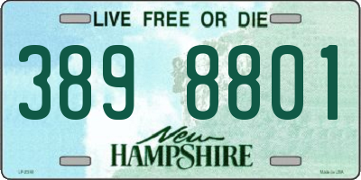 NH license plate 3898801