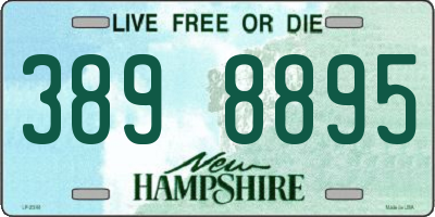 NH license plate 3898895