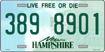 NH license plate 3898901