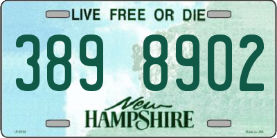 NH license plate 3898902