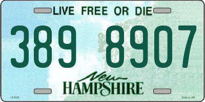 NH license plate 3898907