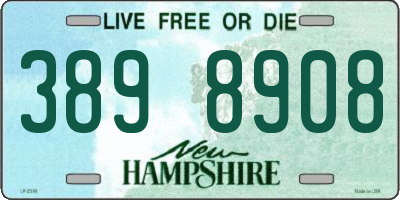 NH license plate 3898908