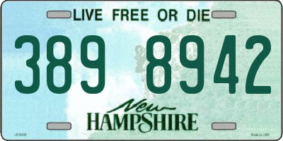 NH license plate 3898942