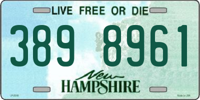 NH license plate 3898961