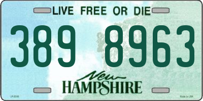 NH license plate 3898963
