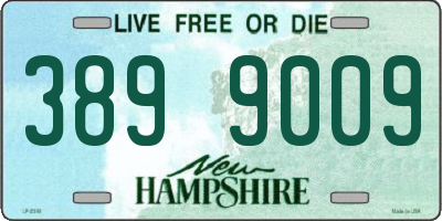 NH license plate 3899009