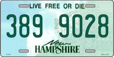NH license plate 3899028