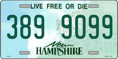 NH license plate 3899099
