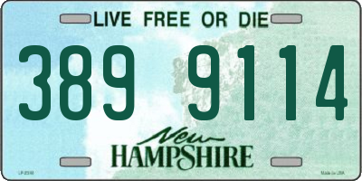 NH license plate 3899114