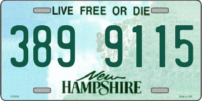 NH license plate 3899115