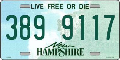 NH license plate 3899117