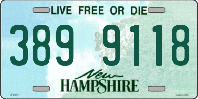 NH license plate 3899118