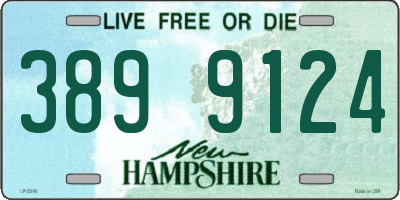 NH license plate 3899124