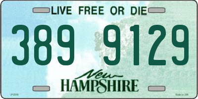NH license plate 3899129
