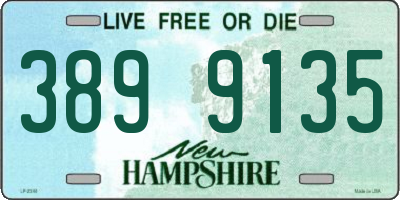 NH license plate 3899135