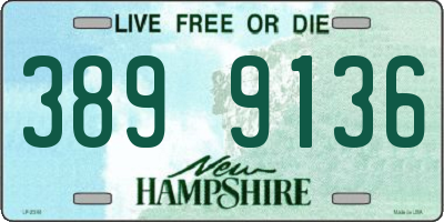 NH license plate 3899136