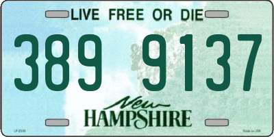 NH license plate 3899137