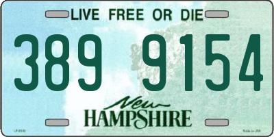 NH license plate 3899154