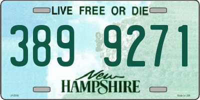 NH license plate 3899271