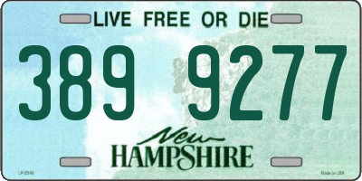NH license plate 3899277