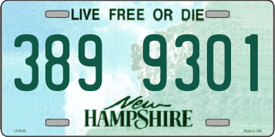 NH license plate 3899301
