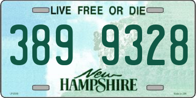 NH license plate 3899328