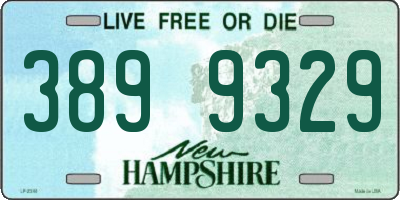 NH license plate 3899329