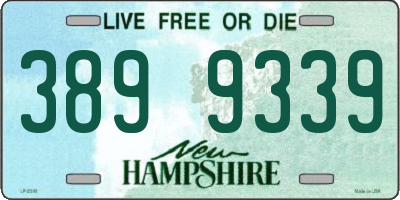 NH license plate 3899339