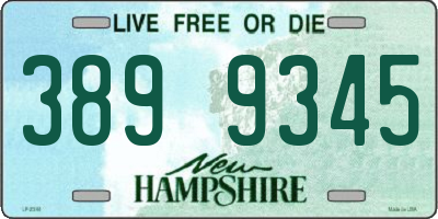 NH license plate 3899345