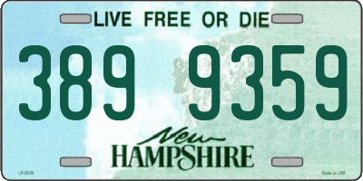 NH license plate 3899359
