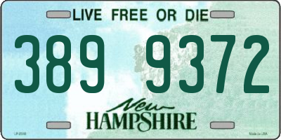 NH license plate 3899372