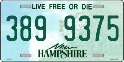 NH license plate 3899375