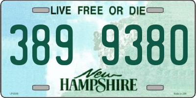 NH license plate 3899380