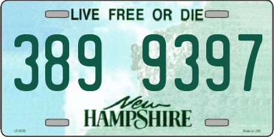 NH license plate 3899397