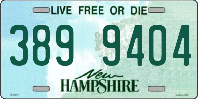 NH license plate 3899404