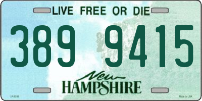 NH license plate 3899415