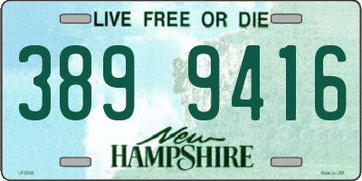 NH license plate 3899416