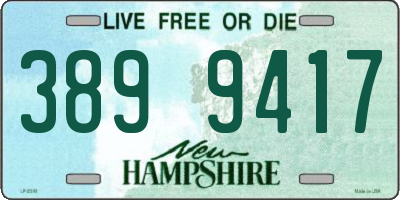 NH license plate 3899417