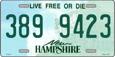 NH license plate 3899423