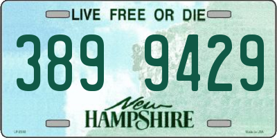NH license plate 3899429