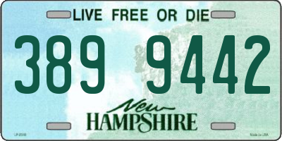 NH license plate 3899442