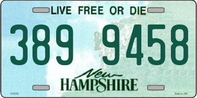 NH license plate 3899458