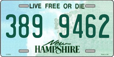 NH license plate 3899462