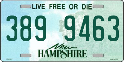 NH license plate 3899463