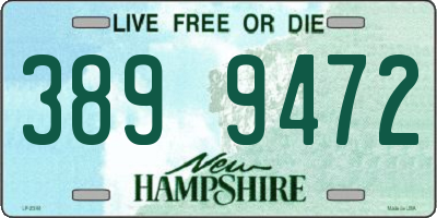 NH license plate 3899472