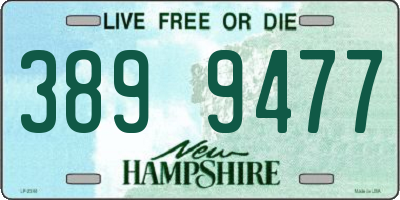 NH license plate 3899477