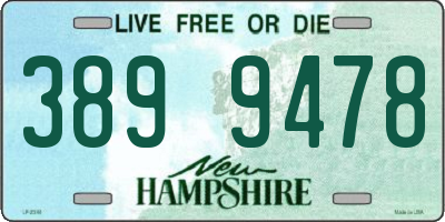 NH license plate 3899478