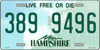 NH license plate 3899496