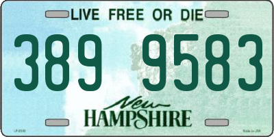 NH license plate 3899583
