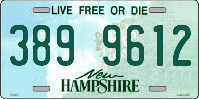 NH license plate 3899612